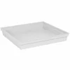 Flower Pot Dish EDA Tuscany Squared White 40 cm 40 x 40 x 5,9 cm
