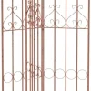 Flowton Antique Style Metal Garden Trellis - Brown, Robust and Durable for Climbing Plants, Easy Assembly