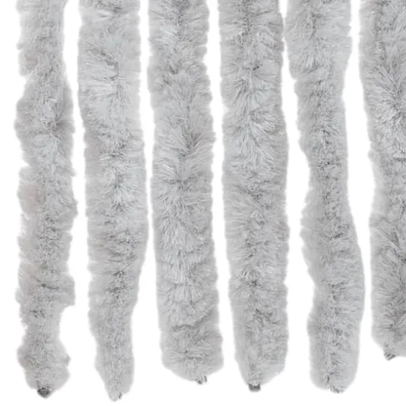 Flueforhæng i chenille - Dørgardin | Størrelse: 90x220 cm | Farve: Grå