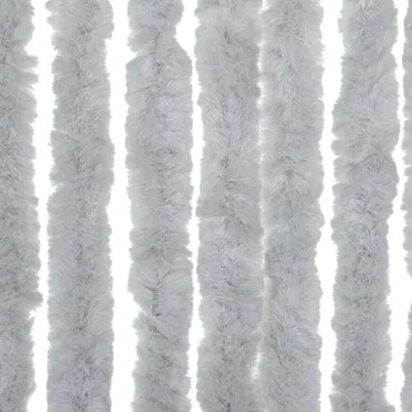 Flueforhæng i chenille - Dørgardin | Størrelse: 90x220 cm | Farve: Grå
