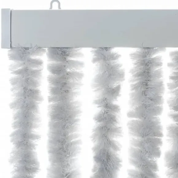 Flueforhæng i chenille - Dørgardin til insektbeskyttelse | Størrelse: 100x220 cm | Farve: Grå