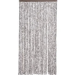 Flueforhæng i chenille - Dørgardin til insektbeskyttelse | Farve: Brun og Beige | Størrelse: 100x200 cm