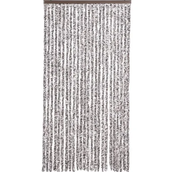 Flueforhæng i chenille - Dørgardin til insektbeskyttelse | Farve: Brun og Beige | Størrelse: 100x200 cm