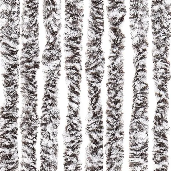 Flueforhæng i chenille - Dørgardin til insektbeskyttelse | Farve: Brun og Beige | Størrelse: 100x200 cm