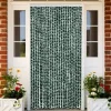 Flueforhæng i chenille - Insektgardin | Farve: Grøn og Hvid | Størrelse: 100x200 cm