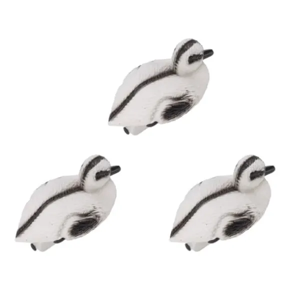 Flydende gule Ællingedamme Ornament Sæt til Have og Pool - 3 Realistiske plastænder - Perfekt til Vanddekoration - C Style - 12x6,5 cm