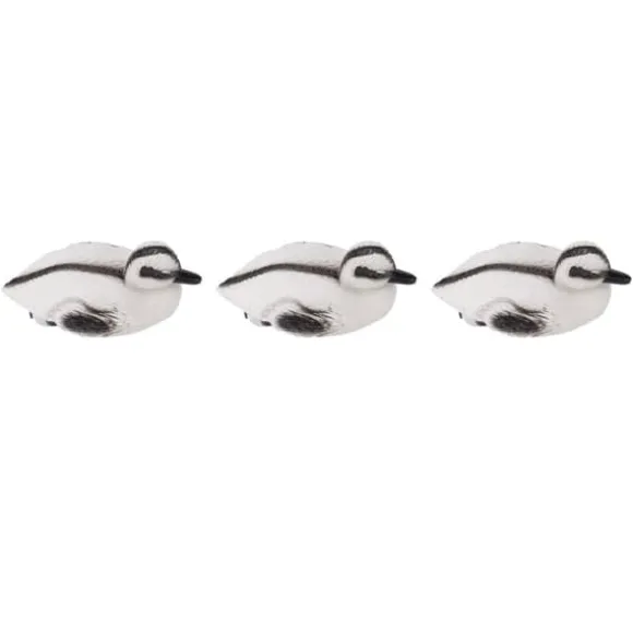 Flydende gule Ællingedamme Ornament Sæt til Have og Pool - 3 Realistiske plastænder - Perfekt til Vanddekoration - C Style - 12x6,5 cm