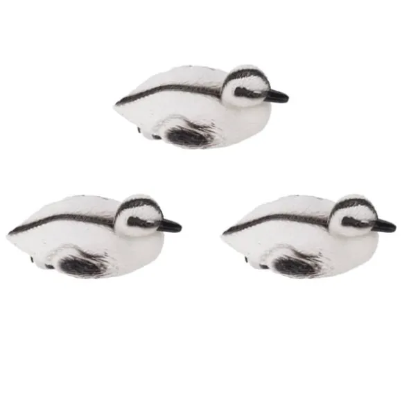 Flydende gule Ællingedamme Ornament Sæt til Have og Pool - 3 Realistiske plastænder - Perfekt til Vanddekoration - C Style - 12x6,5 cm