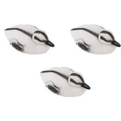Flydende gule Ællingedamme Ornament Sæt til Have og Pool - 3 Realistiske plastænder - Perfekt til Vanddekoration - C Style - 12x6,5 cm