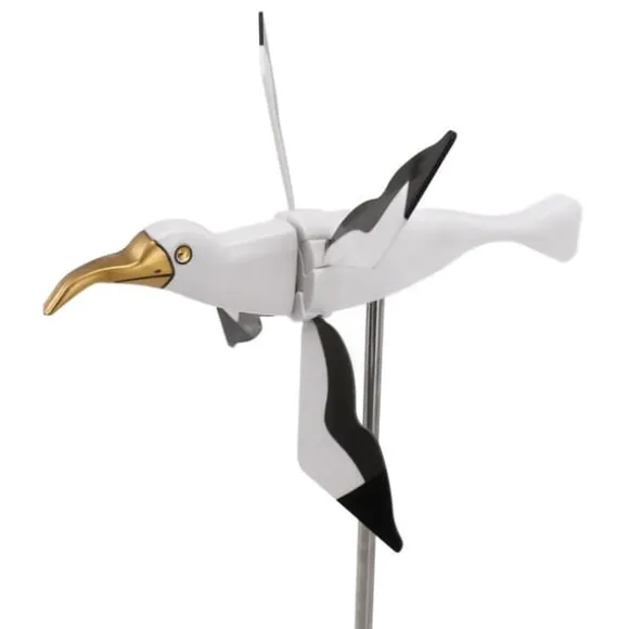 Flying Seagul Vindmølle Havesnurre Græsplænepynt Vindmølle Whirligig Asuka Serie Vindmølle til Udendørs Havedekorationer