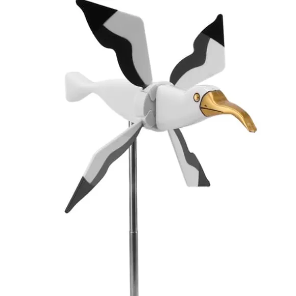 Flying Seagul Vindmølle Havesnurre Græsplænepynt Vindmølle Whirligig Asuka Serie Vindmølle til Udendørs Havedekorationer