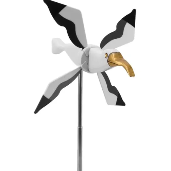 Flying Seagul Vindmølle Havesnurre Græsplænepynt Vindmølle Whirligig Asuka Serie Vindmølle til Udendørs Havedekorationer