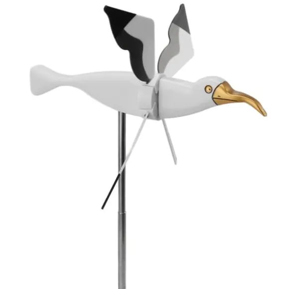 Flying Seagul Vindmølle Havesnurre Græsplænepynt Vindmølle Whirligig Asuka Serie Vindmølle til Udendørs Havedekorationer