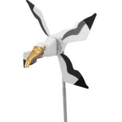 Flying Seagul Vindmølle Havesnurre Græsplænepynt Vindmølle Whirligig Asuka Serie Vindmølle til Udendørs Havedekorationer