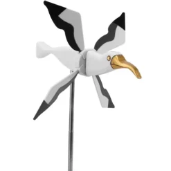 Flying Seagul Vindmølle Havesnurre Græsplænepynt Vindmølle Whirligig Asuka Serie Vindmølle til Udendørs Havedekorationer