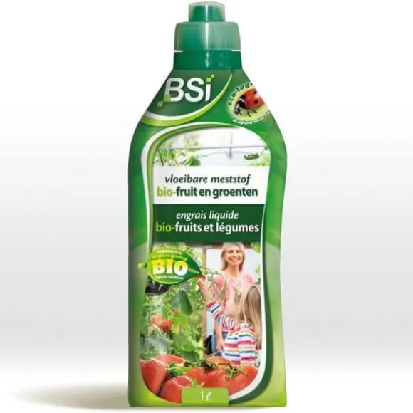 Flytande organiskt gödselmedel för frukt och grönsaker - BSI - Stimulerar tillväxt och främjar tillväxt - Med spårämnen 1L - UAB