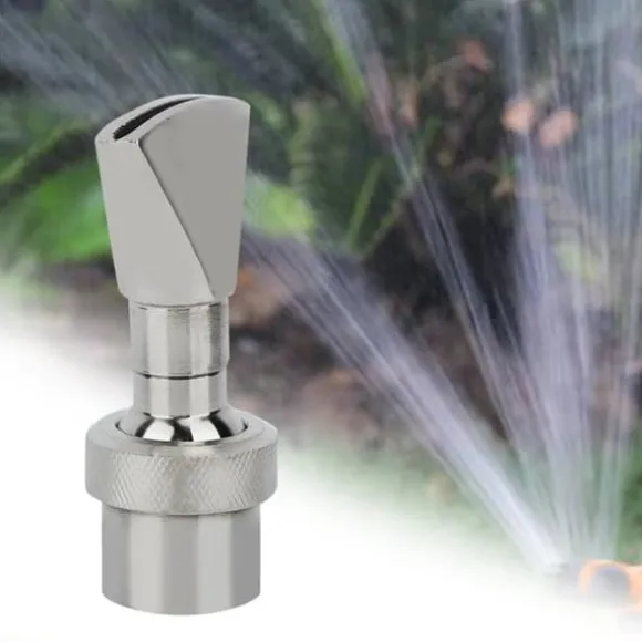 FNPT 6'' DN20 Havefontæne i rustfrit stål med vanddyse til dam, vifteformet sprinkler