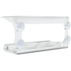 Foderautomater til vindue 2 stk. 30x12x15 cm akryl - Fuglehus - Fuglehuse - Home & Living