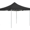 Foldbart festtelt i aluminium - Professionelt design | Farve: Antracitgrå | Størrelse: 2x2 m
