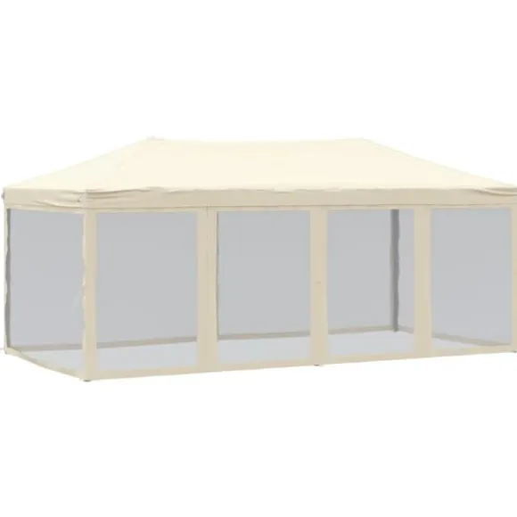Foldbart festtelt med sidevægge 3x6 m cremefarvet - Festtelt - Festtelte - Home & Living