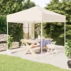 Foldbart festtelt 2x2 m - UV-resistent og vandafvisende | Farve: Creme