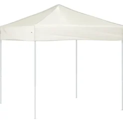 Foldbart festtelt 2x2 m - UV-resistent og vandafvisende | Farve: Creme
