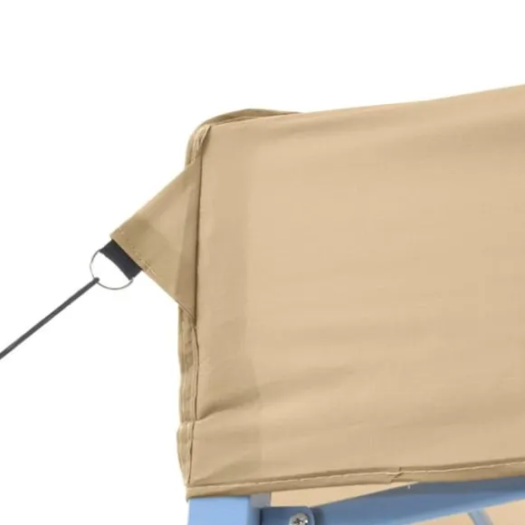Foldbart pop up-festtelt - Ideelt til udendørs begivenheder | Farve: Beige | Størrelse: 580x292x315 cm
