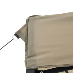 Foldbart pop up-festtelt med 3 sidevægge | Farve: Gråbrun