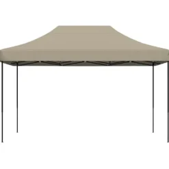 Foldbart pop up-festtelt 440x292x315 cm - Ideelt til udendørs begivenheder | Farve: Gråbrun