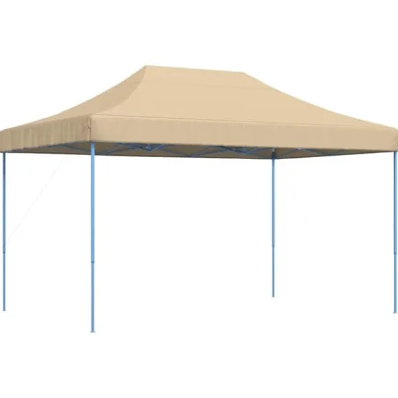 Foldbart pop up-festtelt 440x292x315 cm | Farve: Beige