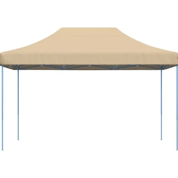 Foldbart pop up-festtelt 440x292x315 cm | Farve: Beige