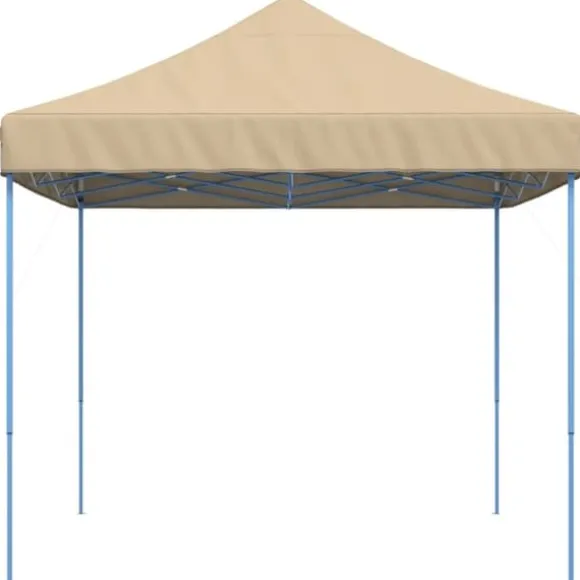 Foldbart pop up-festtelt 440x292x315 cm | Farve: Beige