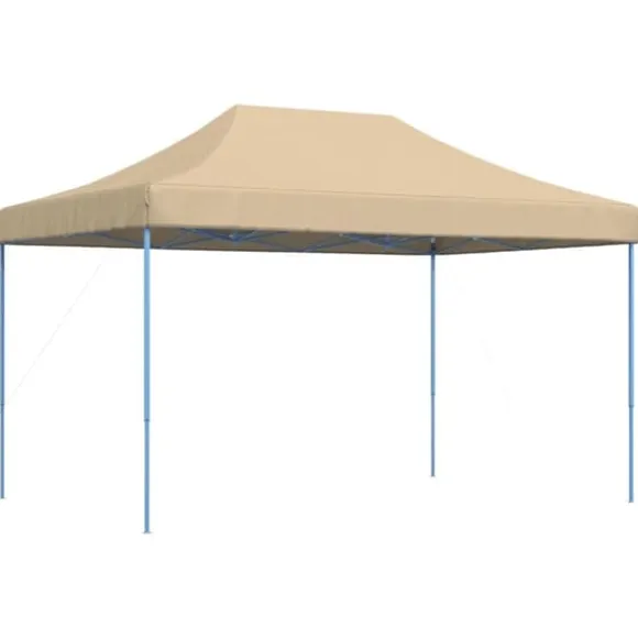 Foldbart pop up-festtelt 440x292x315 cm | Farve: Beige