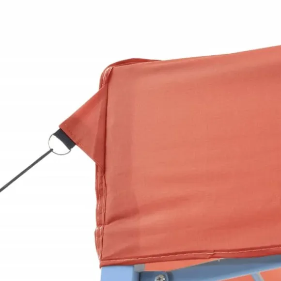 Foldbart pop-up festtelt med 3 sidevægge | Farve: Terracotta