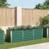 Forhøjet plantekasse i galvaniseret stål - Perfekt til haven | Størrelse: 240x80x77 cm | Farve: Grøn