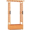 Forhøjet plantekasse, 79x17.5x45 cm, Orange