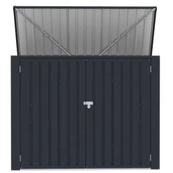 Fornorth Skraldespandsskjul 173x101x131cm, mørkegrå