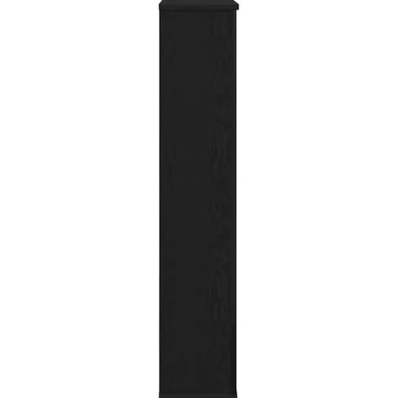 Fortsat til pejs - Slidstærk hylde til LED-flamme | Farve: Sort | Størrelse: 100x20x100 cm