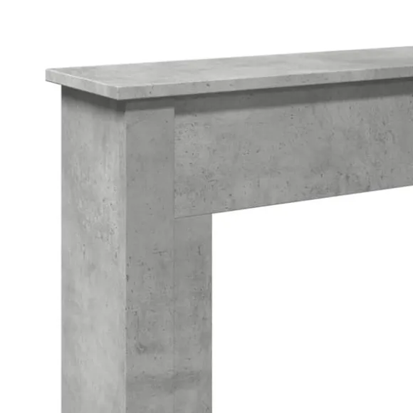 Fortsats til pejs til LED-flammer - Dekorativ hylde | Størrelse: 75x20x87,5 cm | Farve: Betongrå