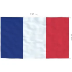 Fransk nationalflag 90x150 cm - Farverigt og holdbart | Størrelse: 90x150 cm