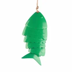 Färgglada Koi Fish Wind Chimes Metallhantverk Utomhus takfot Hängande dekorationer Fish Wind Chime