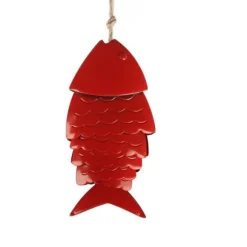 Färgglada Koi Fish Wind Chimes Metallhantverk Utomhus takfot Hängande dekorationer Fish Wind Chime