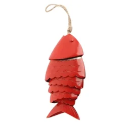 Färgglada Koi Fish Wind Chimes Metallhantverk Utomhus takfot Hängande dekorationer Fish Wind Chime