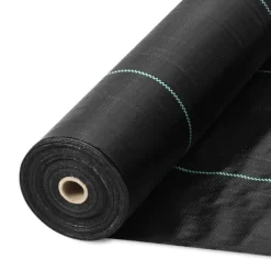 5FTx250FT Premium Ukrudtsbarriere, 5OZ Geotekstil til indkørsler, høj permeabilitet, effektiv ukrudtsbekæmpelse.