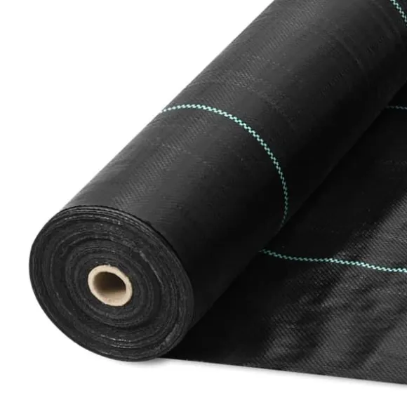 5FTx250FT Premium Ukrudtsbarriere, 5OZ Geotekstil til indkørsler, høj permeabilitet, effektiv ukrudtsbekæmpelse.