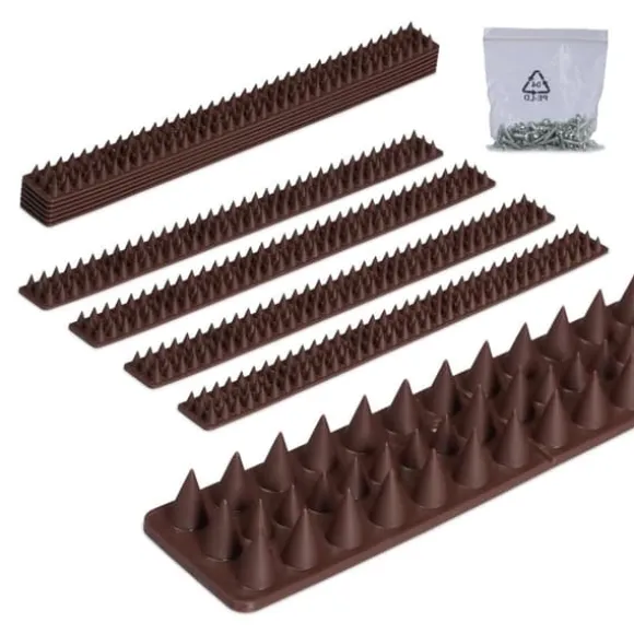 Fugleafvisende pigge, 2x49x4 cm, Brun