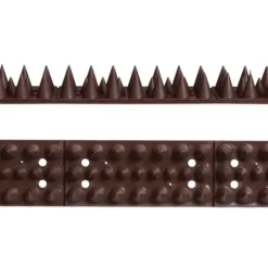 Fugleafvisende pigge, 2x49x4 cm, Brun
