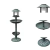 Fuglebade - Living fuglebad/ foderbræt med solcellelampe