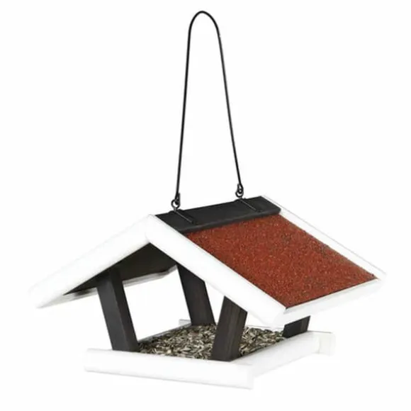 Fuglefoderautomat Trixie Hvid Sort 30 × 18 × 28 CM