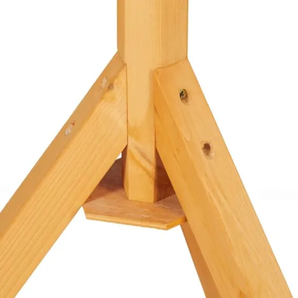 Fuglefoderbræt med stativ, 137x66x59 cm, Natur Grøn